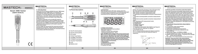 Mastech MS8910A user manual