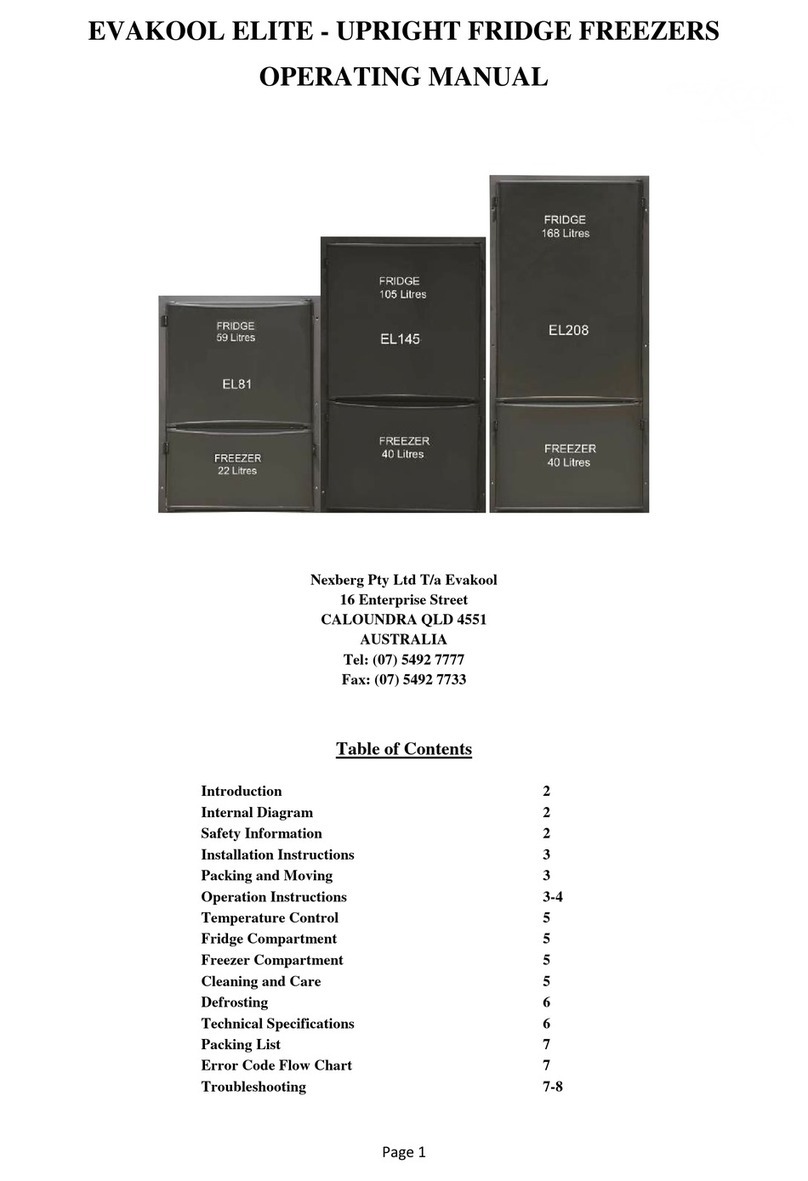 EvaKool EL81 operating manual