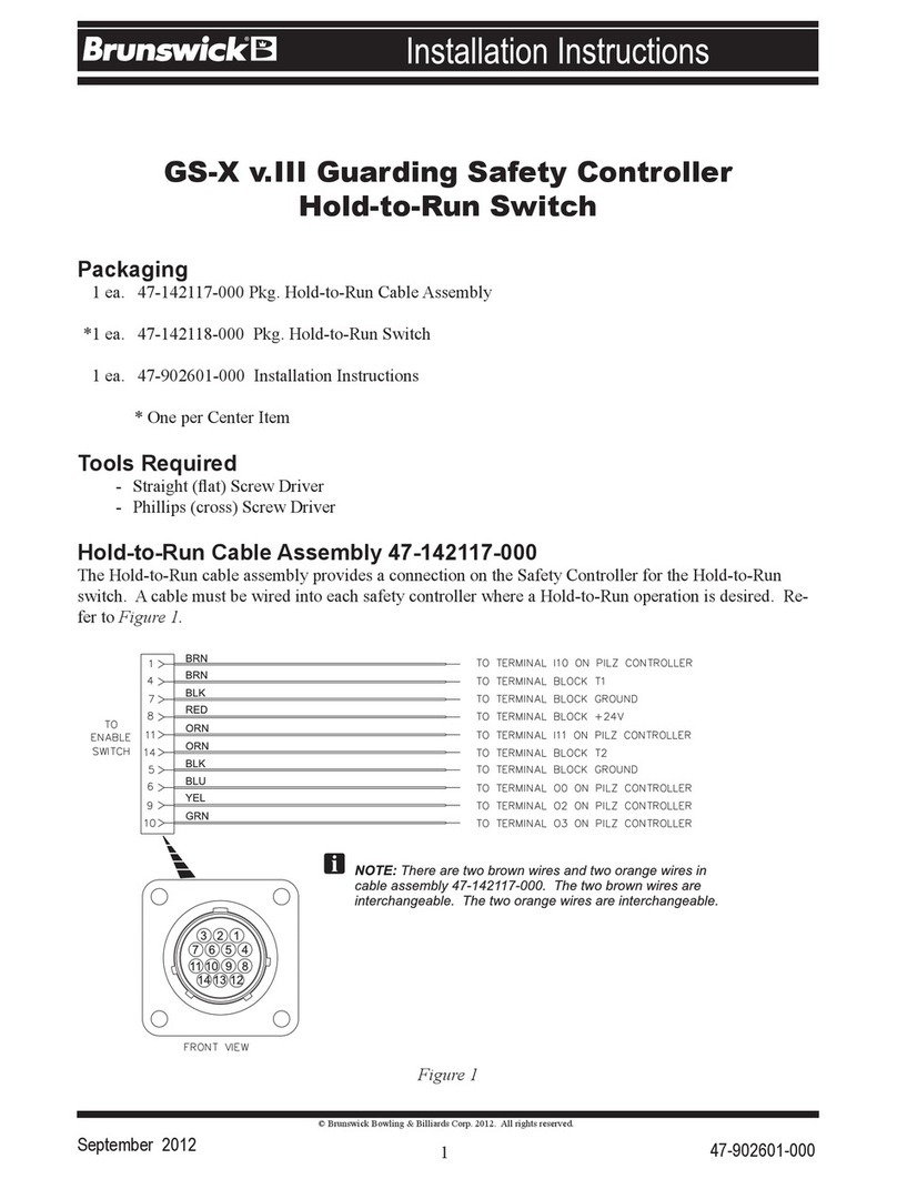 Brunswick GS Series installation instructions