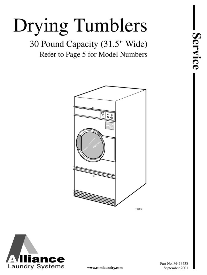Alliance Laundry Systems DCB30CG User manual