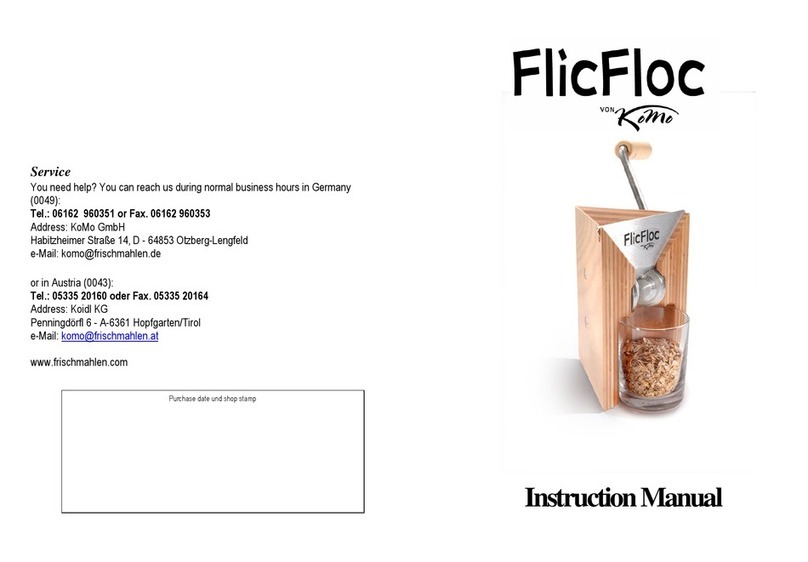 Komo FlicFloc instruction manual