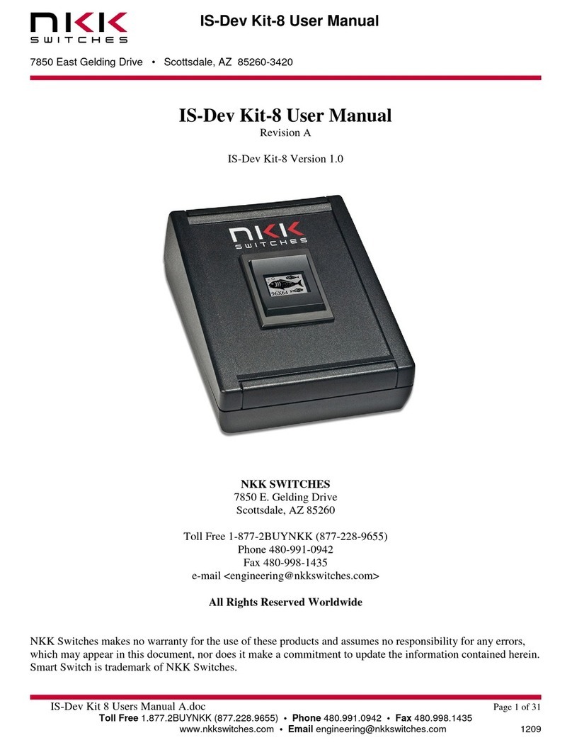 NKK SWITCHES IS-Dev Kit-8 User manual