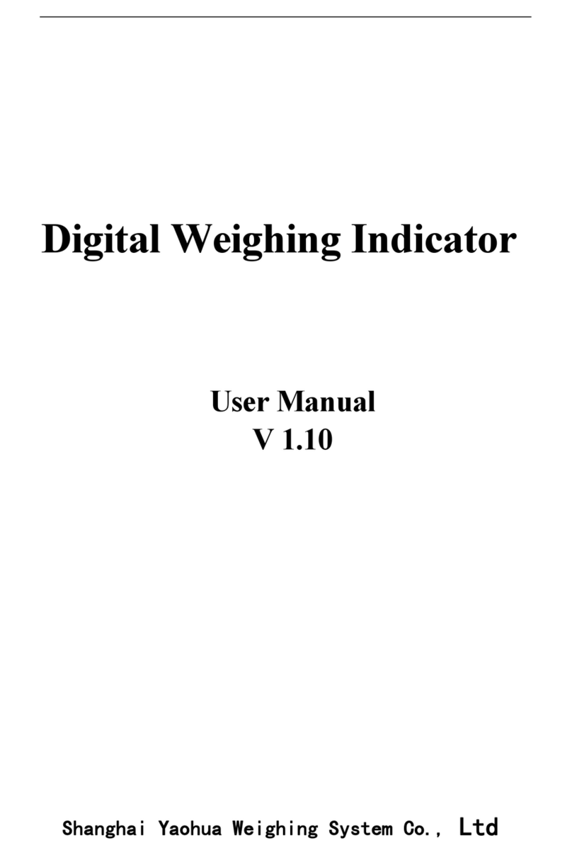 Yaohua Weighing System XK3190-A12+SS user manual