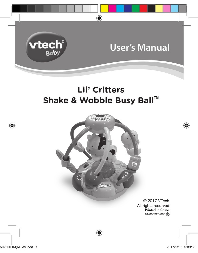 V-tech Lil' Critters Shake & Wobble Busy Ball User manual V-tech Lil' Critters Shake & Wobble Busy Ball User manual