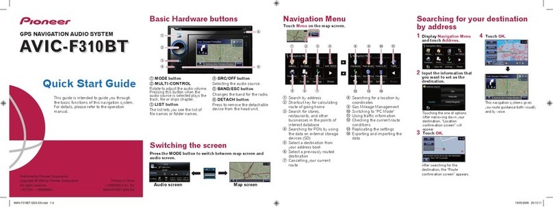 Pioneer AVIC-F310BT Troubleshooting guide