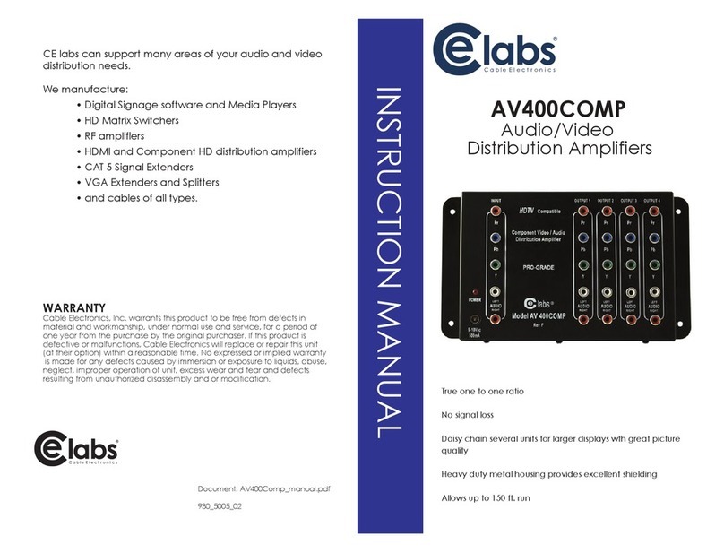 Cable Electronics AV400COMP User manual