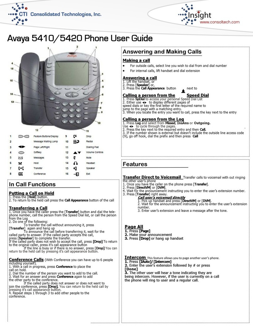Avaya IP Office 5410 user guide