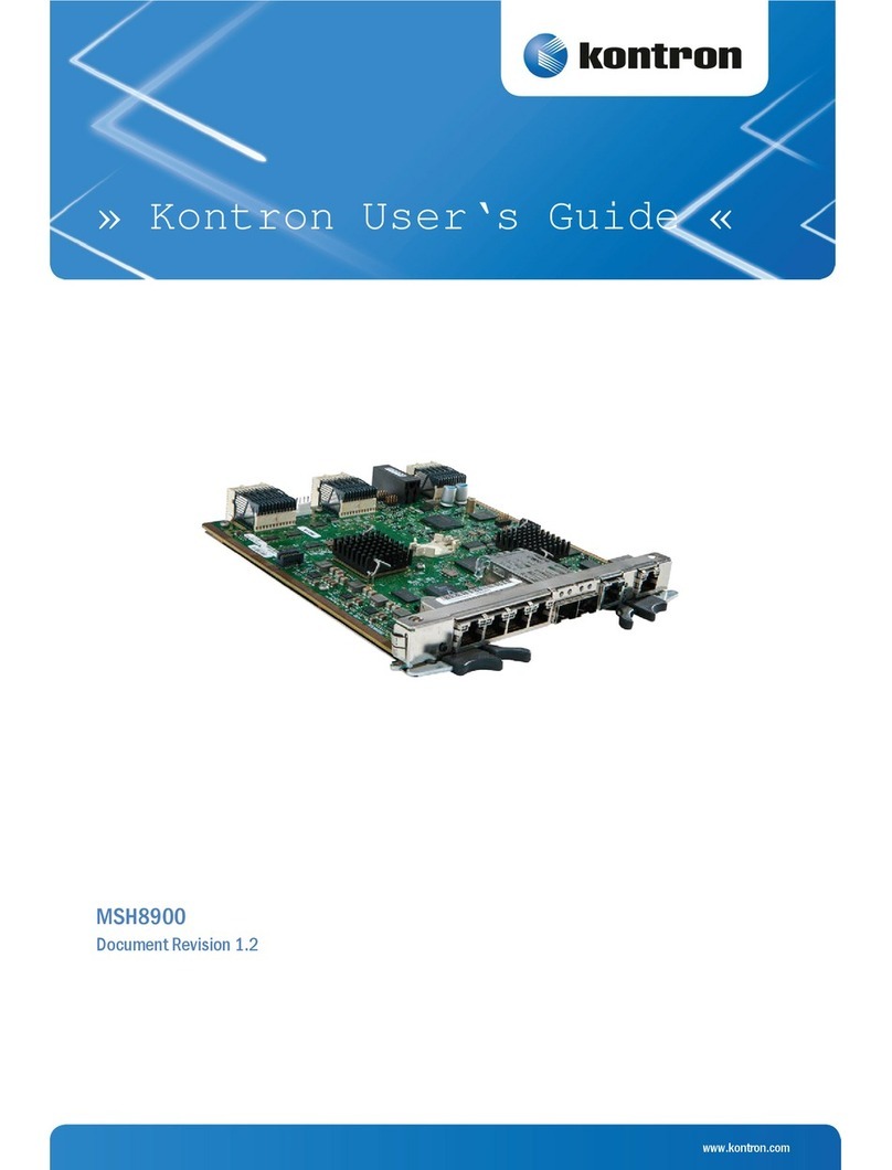 Kontron MSH8900 user guide