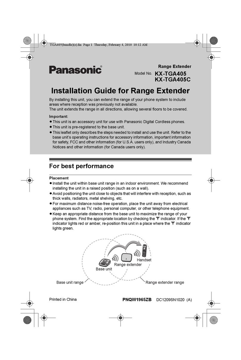 Panasonic KX-TGA405 installation guide