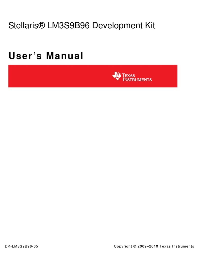 Texas Instruments Stellaris LM3S9B96 user manual