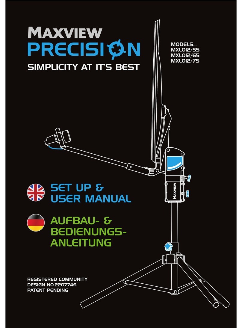Maxview MXL012/55 Setup & user's manual