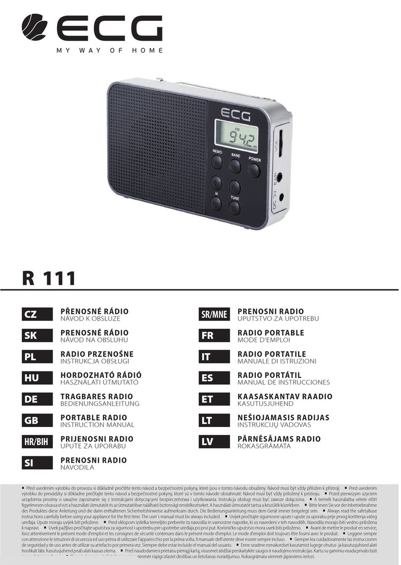 ECG R 111 instruction manual