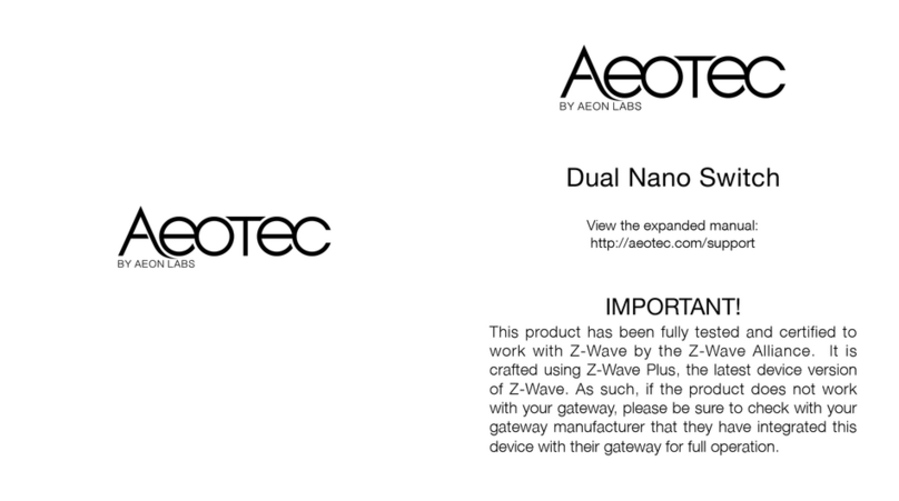 Aeotec Dual Nano Switch ZW132 manual