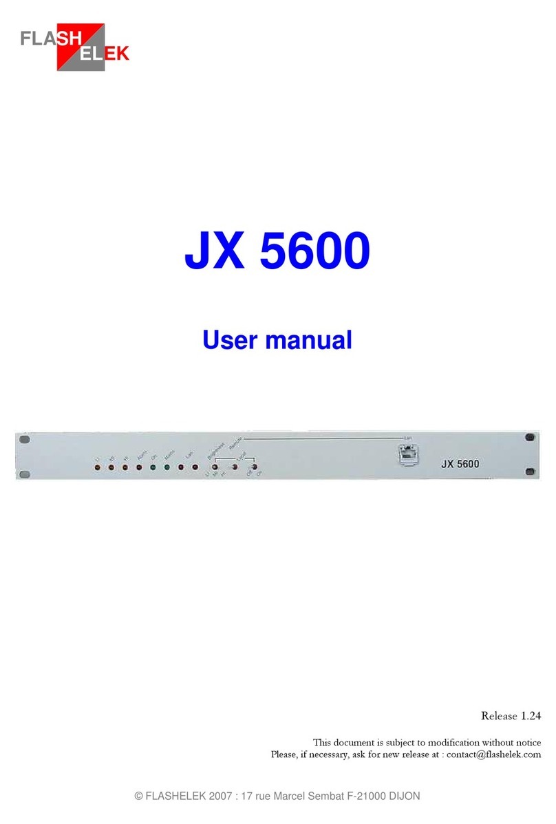 FLASHELEK JX 5600 user manual