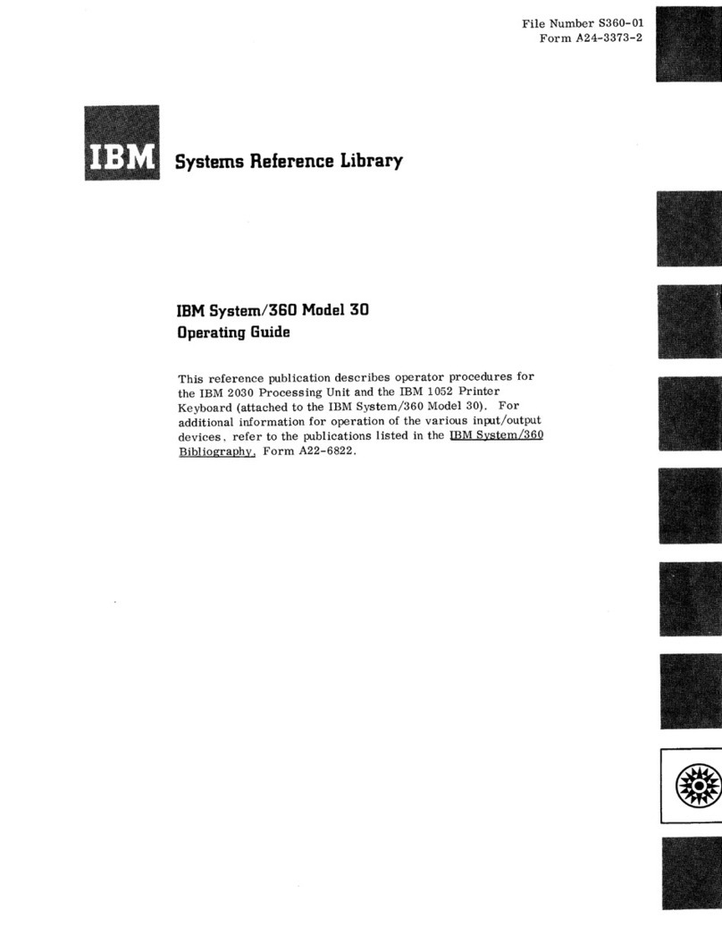 IBM 360 User manual