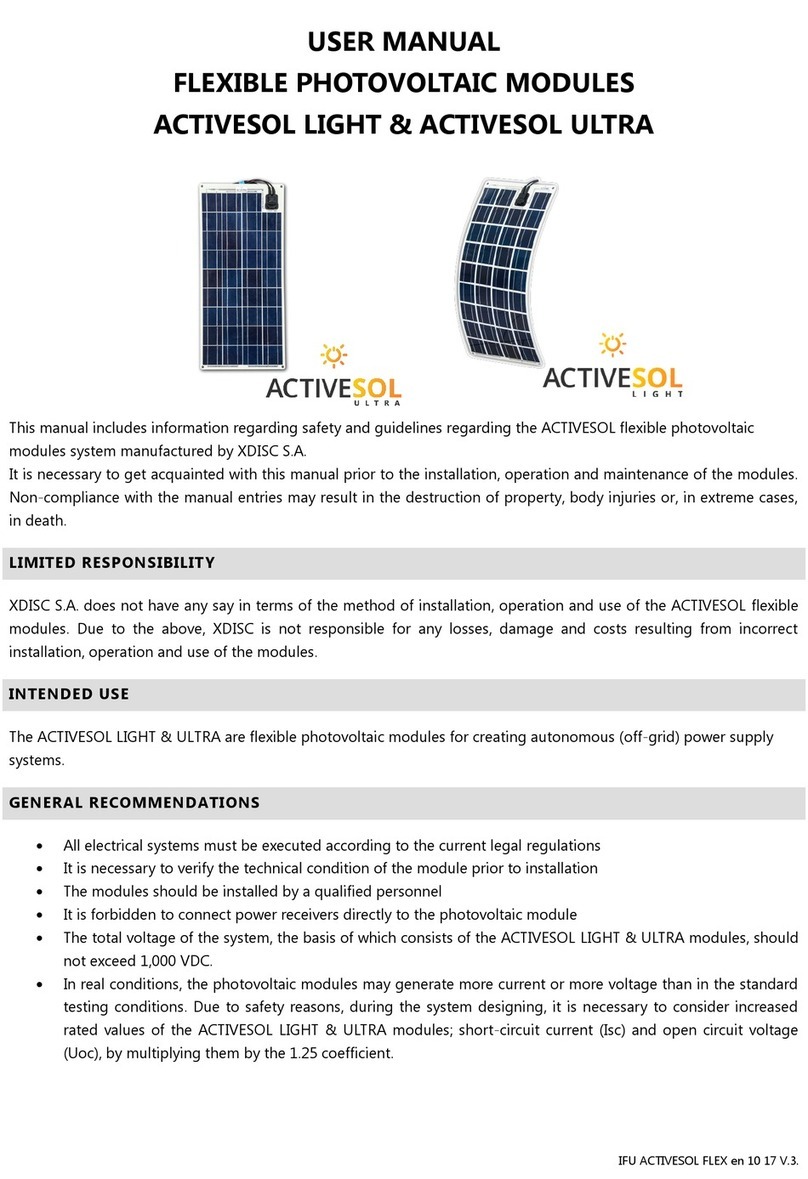 XDISC ACTIVESOL LIGHT User manual