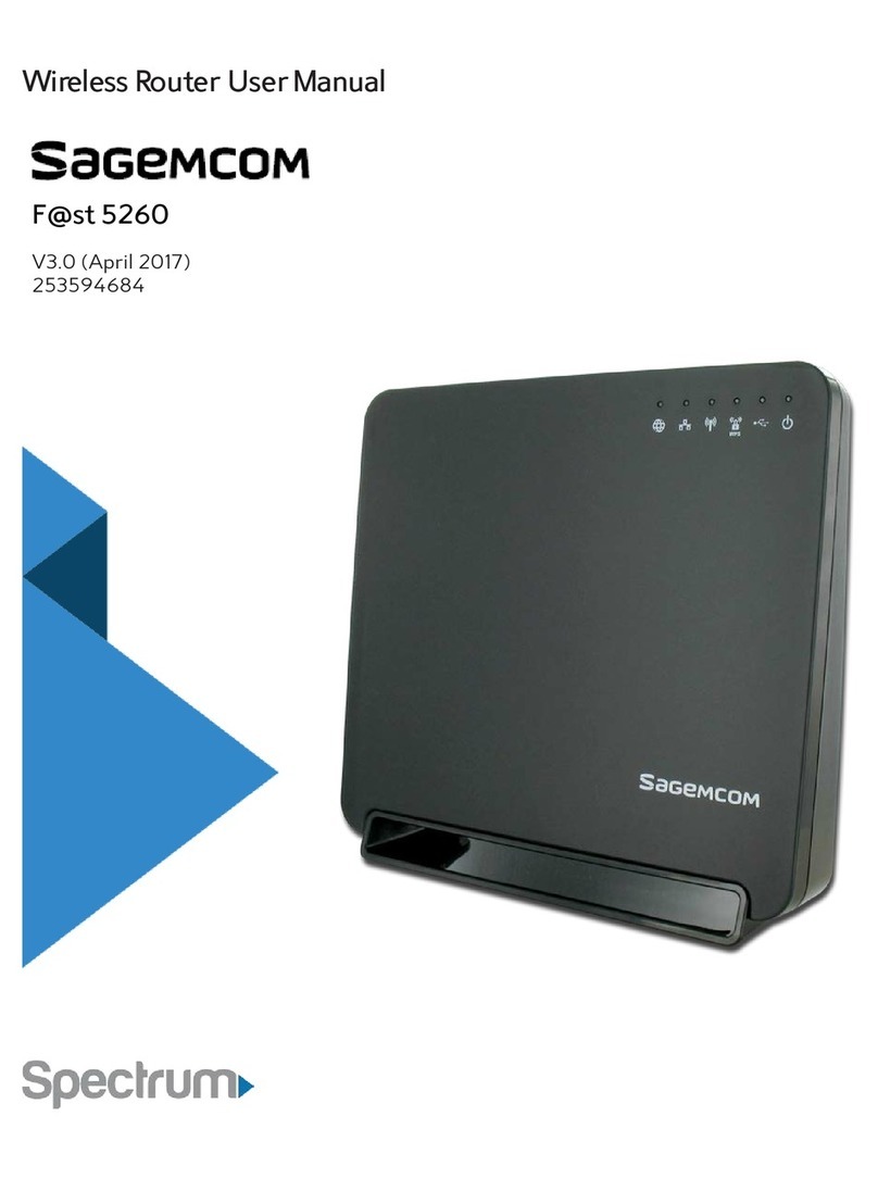 SAGEMCOM F@st 5260 User manual