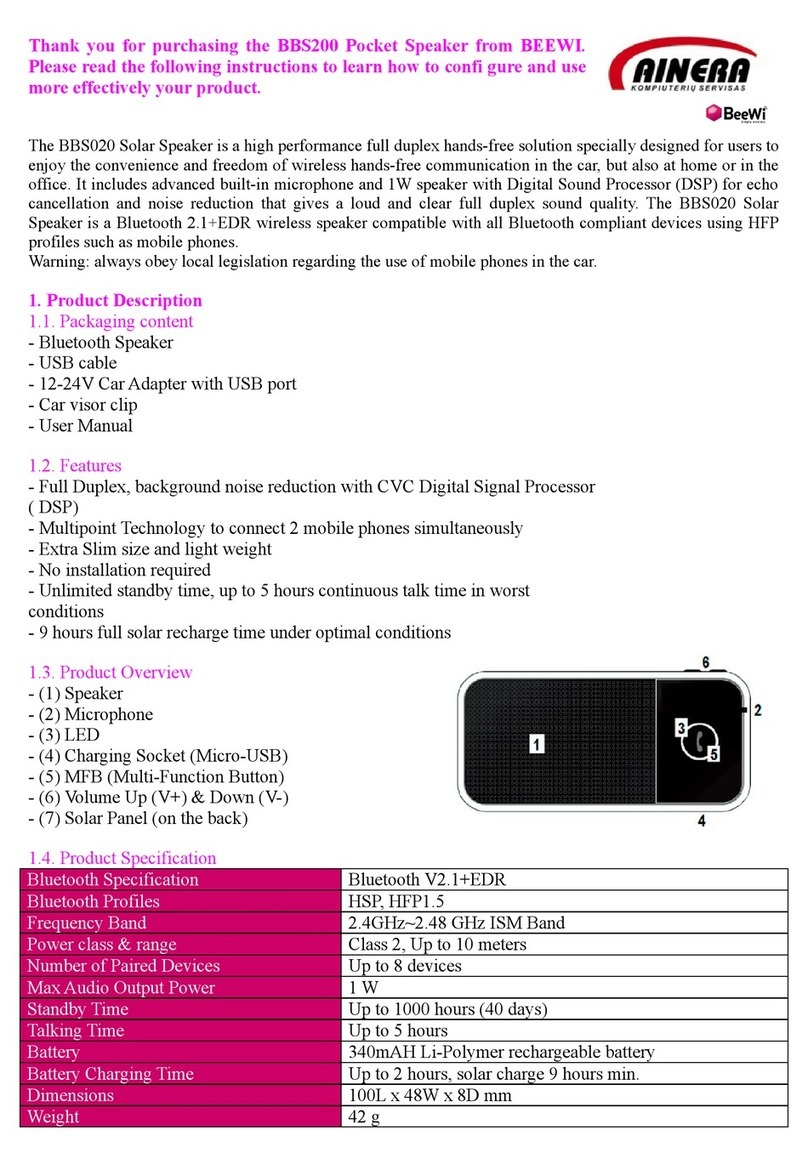 BeeWi BBS200 User manual