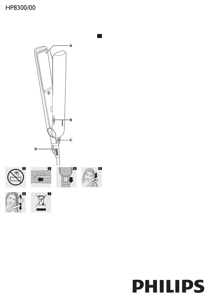 Philips SalonStraight Petite HP8300/00 User manual Philips SalonStraight Petite HP8300/00 User manual
