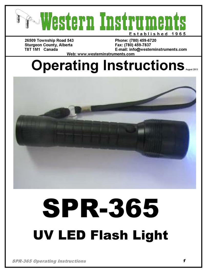 Western Instruments SPR-365 User manual