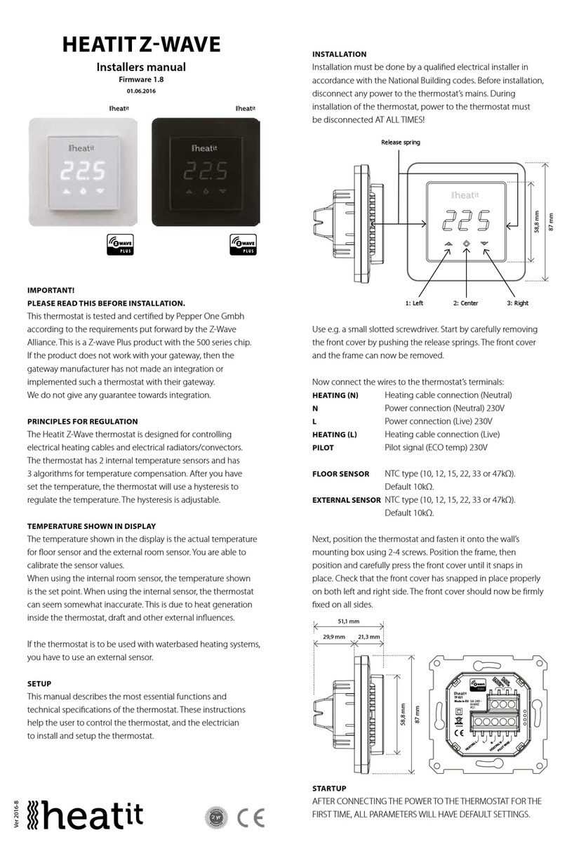Heatit HEATITZ-WAVE Installer manual