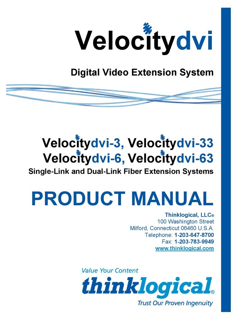 Thinklogical Velocitydvi-3 User manual