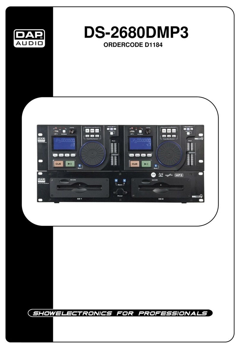 DAPAudio DS-2680DMP3 User manual DAPAudio DS-2680DMP3 User manual