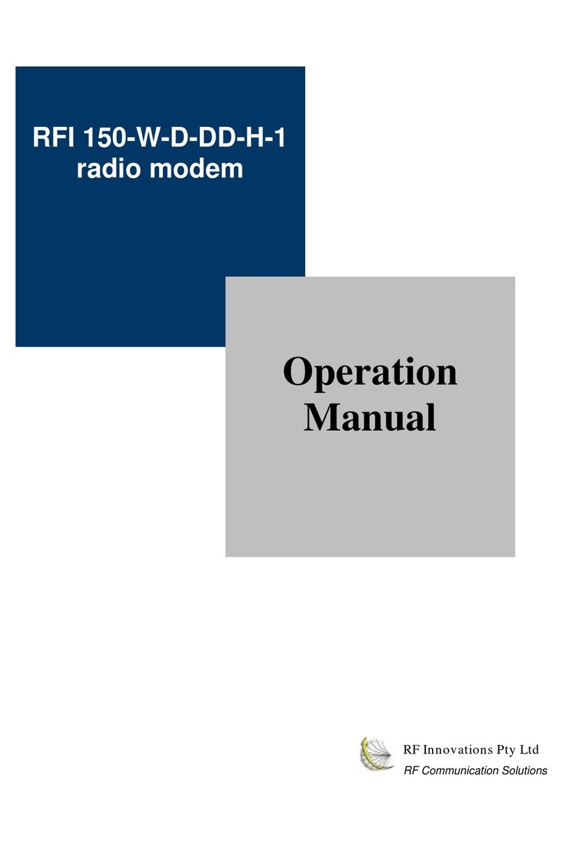 RF Innovations RFI 150-W-D-DD-H-1 User manual