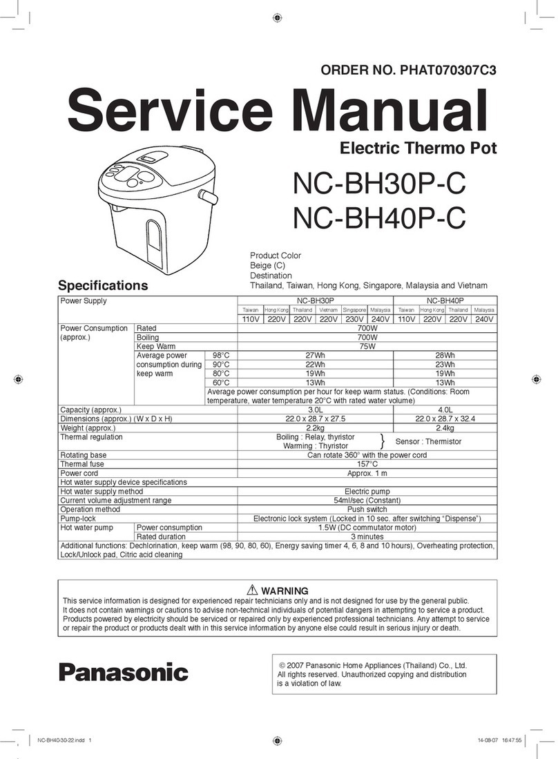 Panasonic NC-BH30P-C Service manual