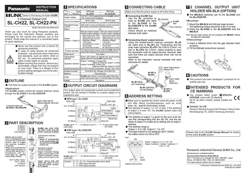 Panasonic SL-CH22 User manual