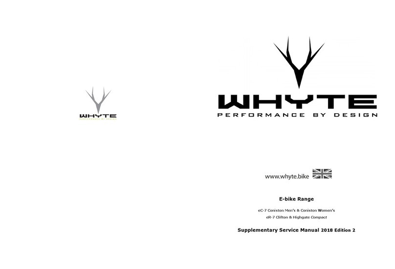 Whyte EC-7 coniston men's Supplementary service manual