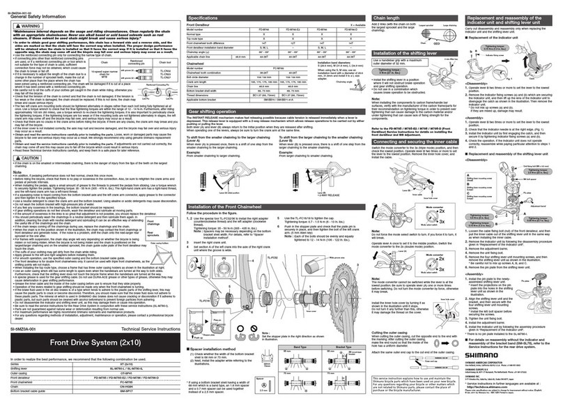 Shimano FD-M786-D Service instructions