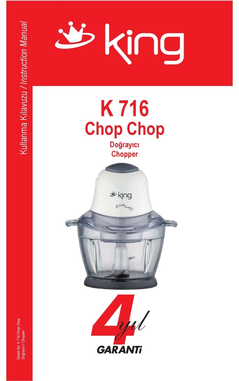 KING K 716 Chop Chop User manual
