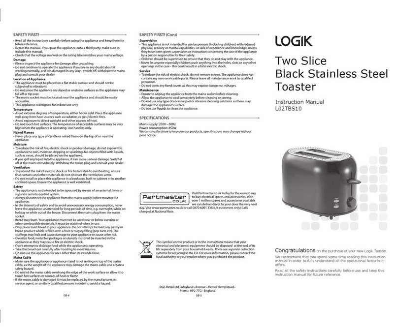 Logik L02TBS10 User manual