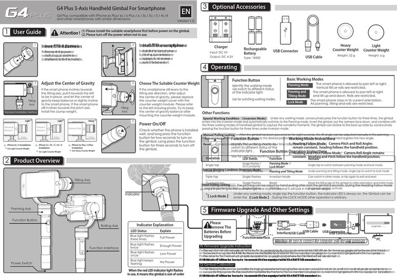FeiYu Tech G4 Plus User manual