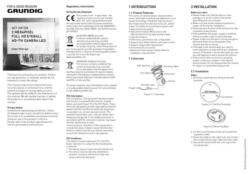 Grundig GCT-K0123E user manual