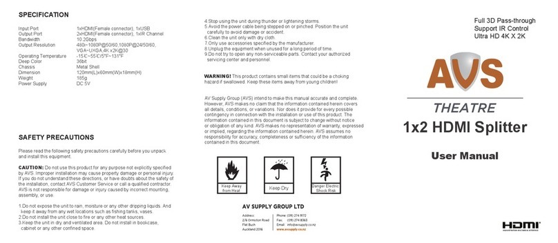 AVS AHDSP2 user manual