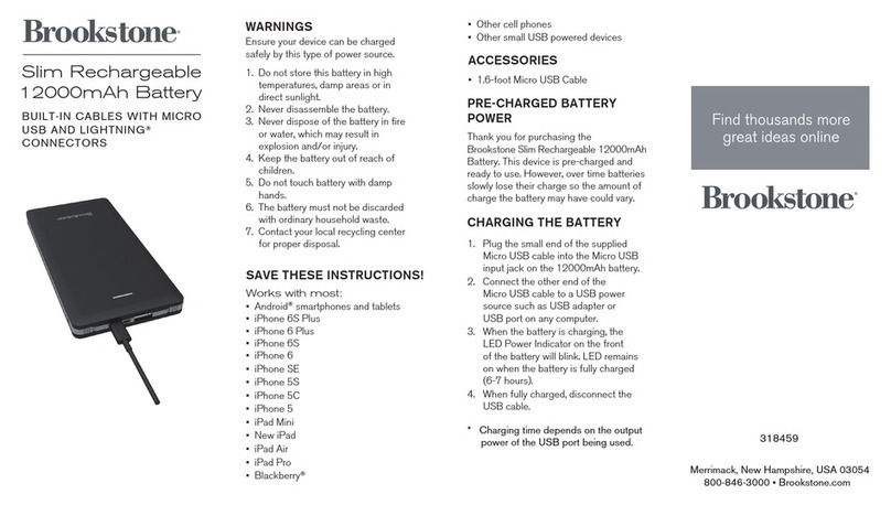 Brookstone 318459 user manual