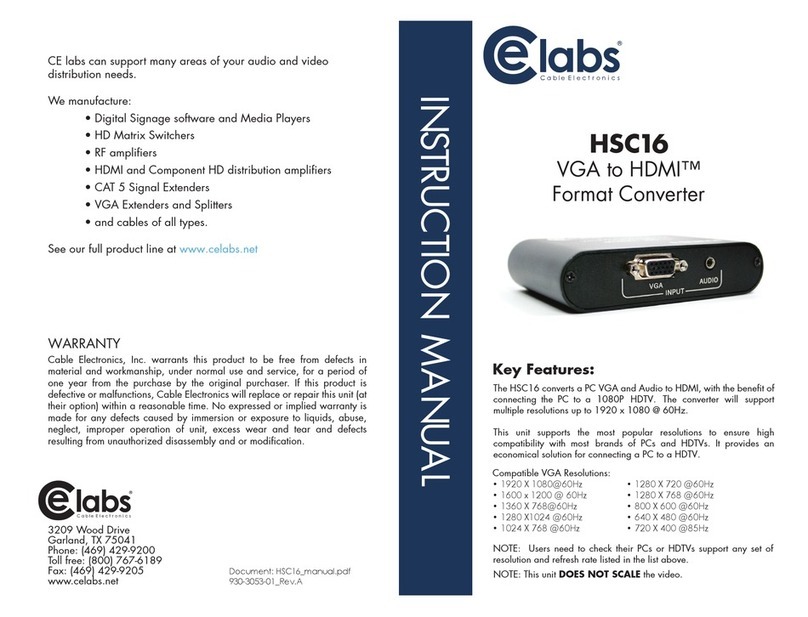 Elabs HSC16 instruction manual