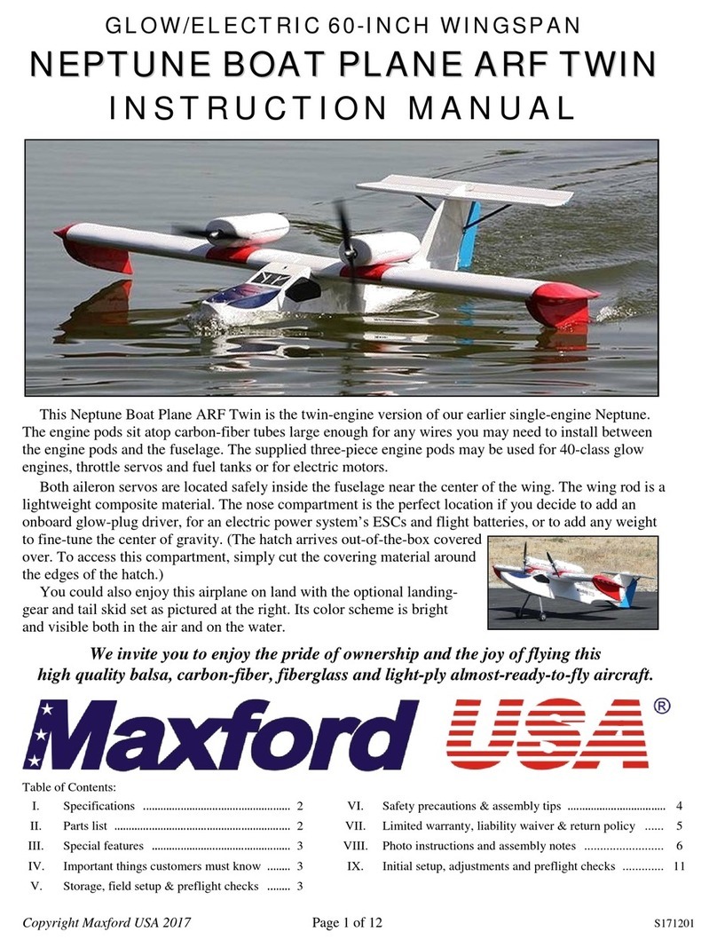 Maxford USA Neptune Boatplane ARF Twin instruction manual