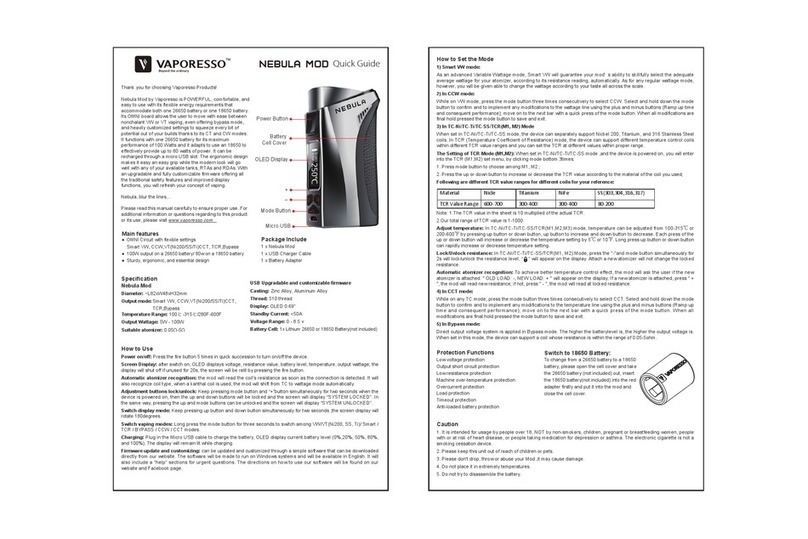Vaporesso Nebula quick guide