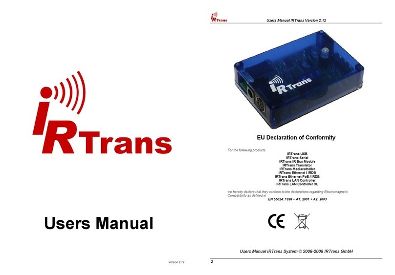 IRTrans IRTrans USB user manual