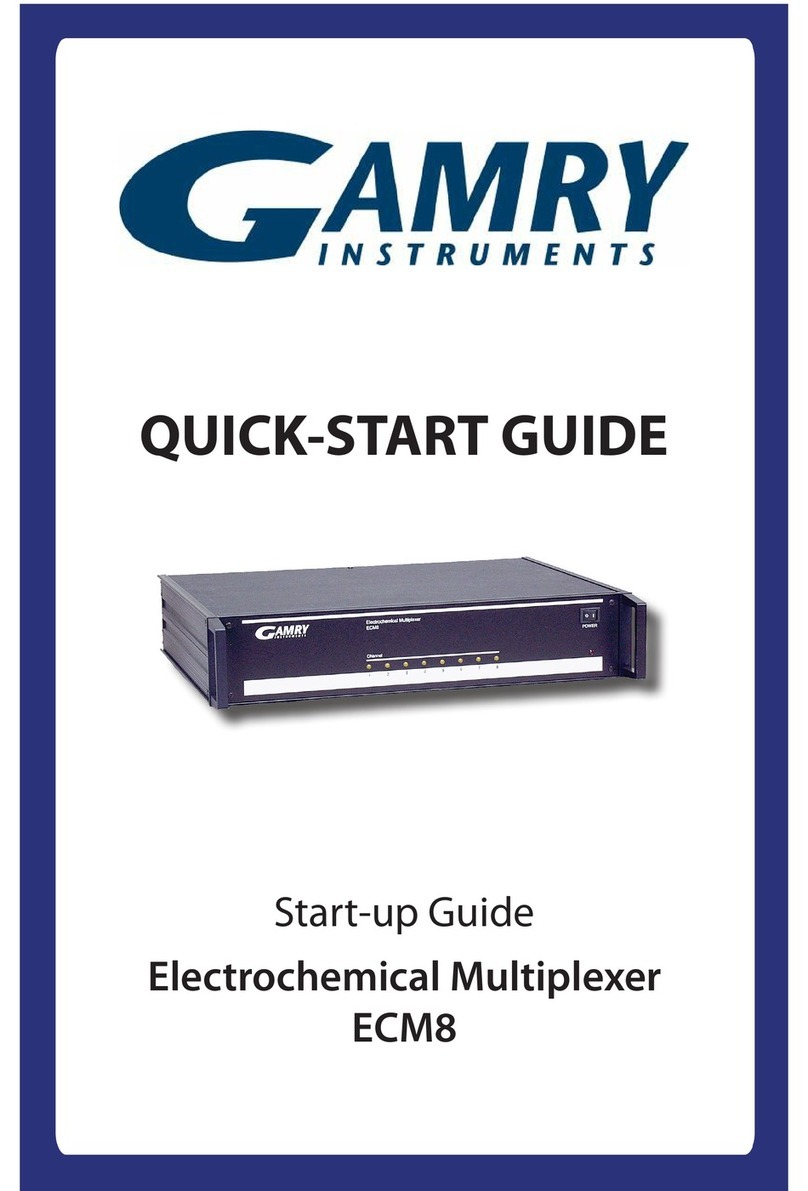 Gamry ECM8 User manual
