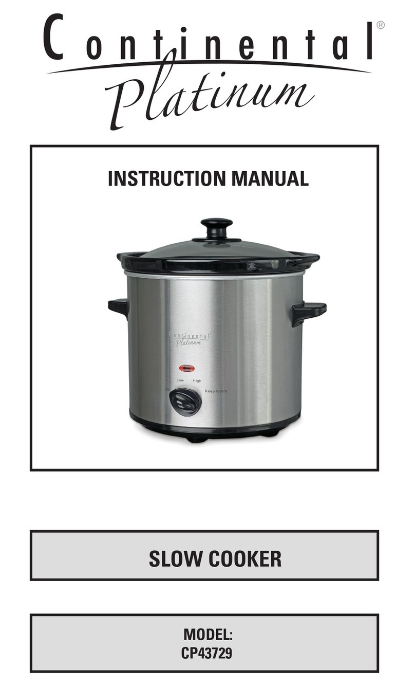 Continental Refrigerator Platinum CP43729 User manual