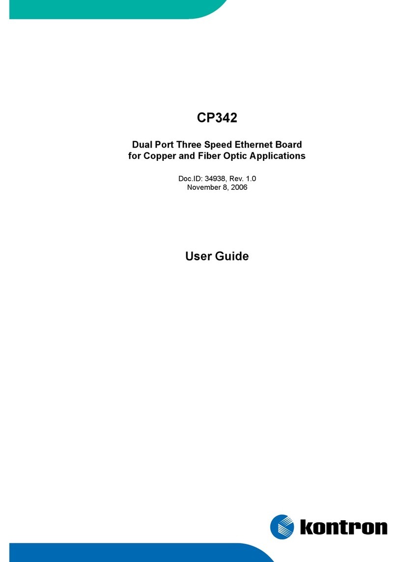 Kontron CP342 user guide