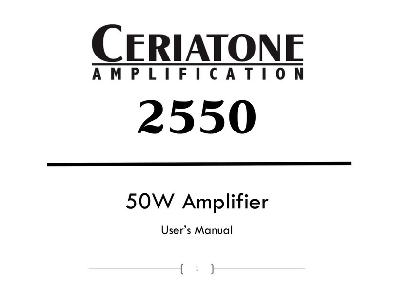Ceriatone 2550 user manual