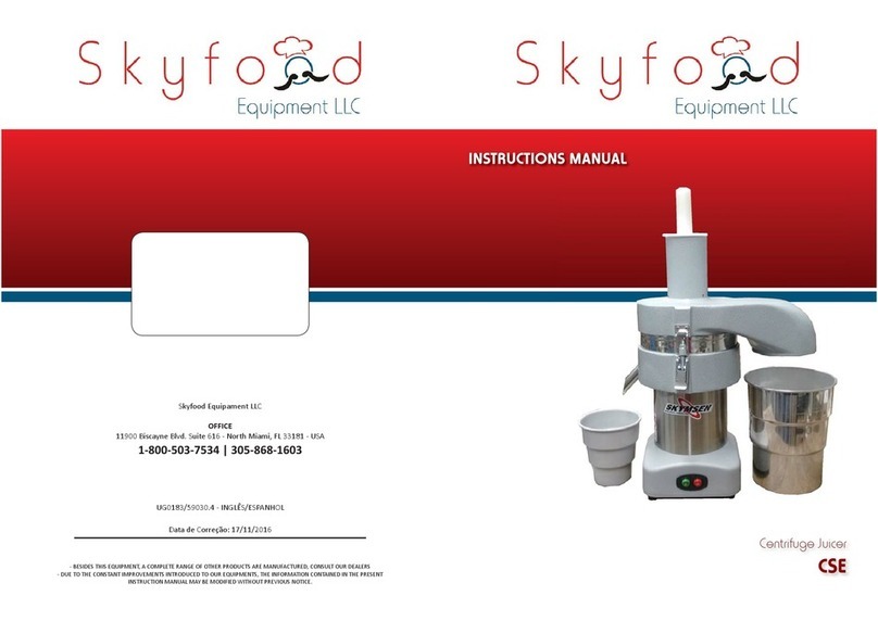 Skyfood CSE User manual