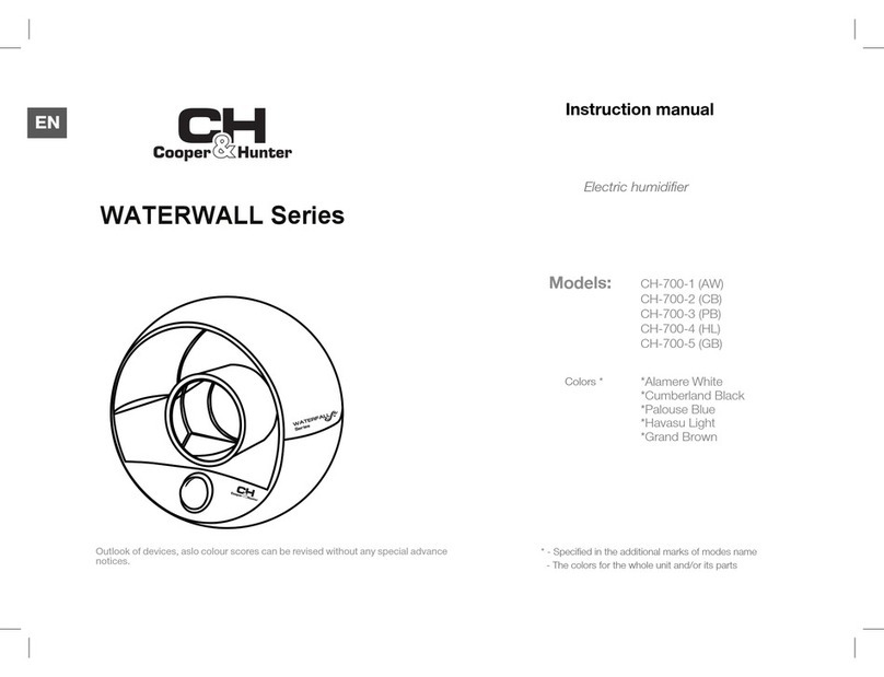 Cooper & Hunter CH-700-1 User manual Cooper & Hunter CH-700-1 User manual