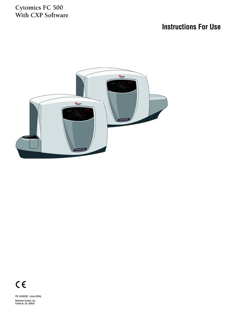 Beckman Coulter Cytomics FC 500 User manual
