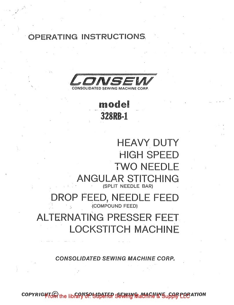 Consew 328RB-1 operating instructions